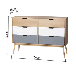 Six-drawer flip-flopShoe rack in three colours