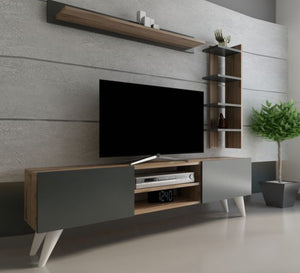 TV cabinet with three units