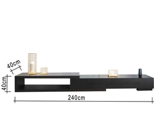 TV unit with gradual surface