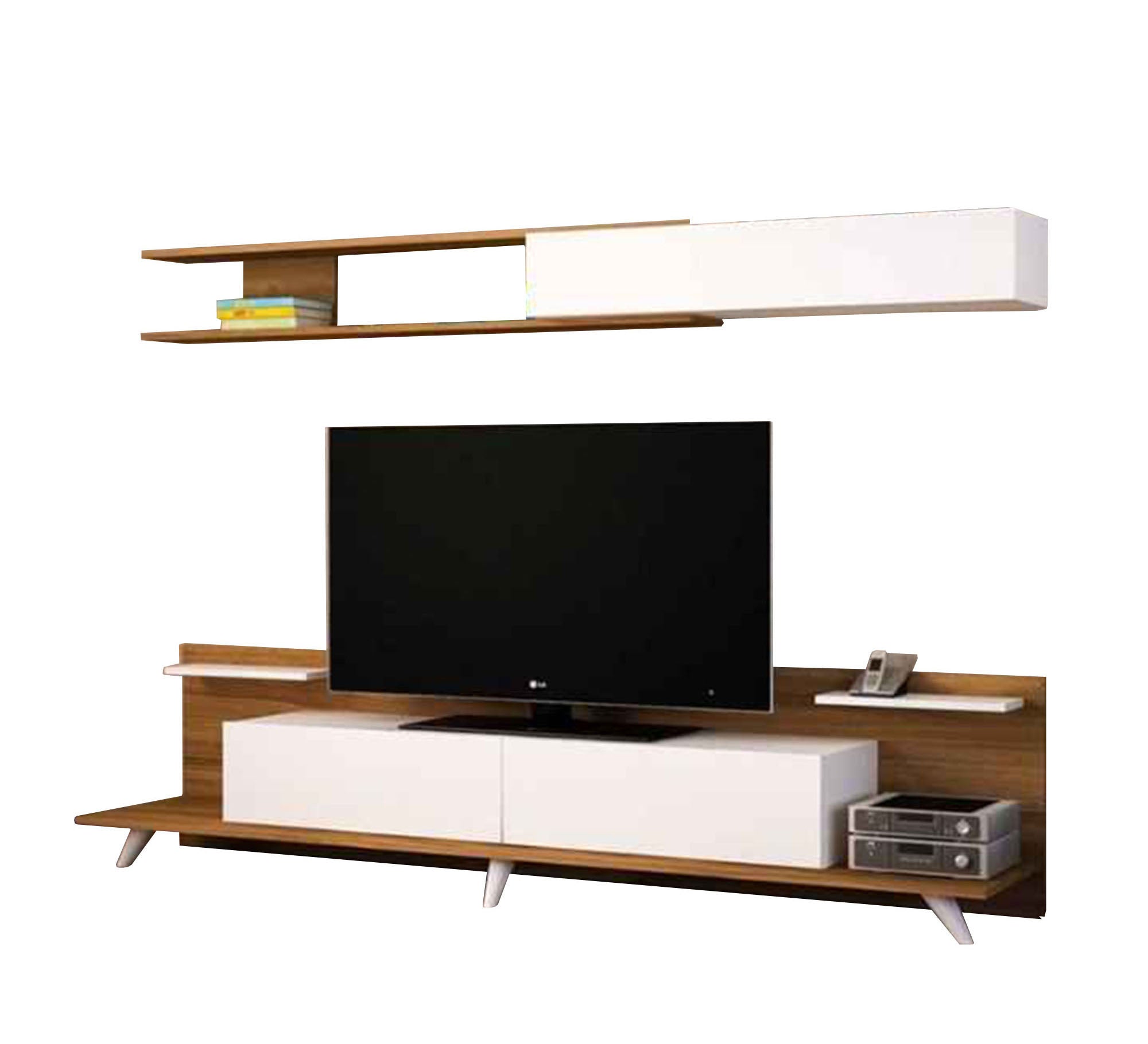 Two-piece TV unit