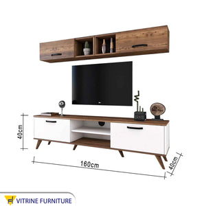 Two-unit TV cabinet