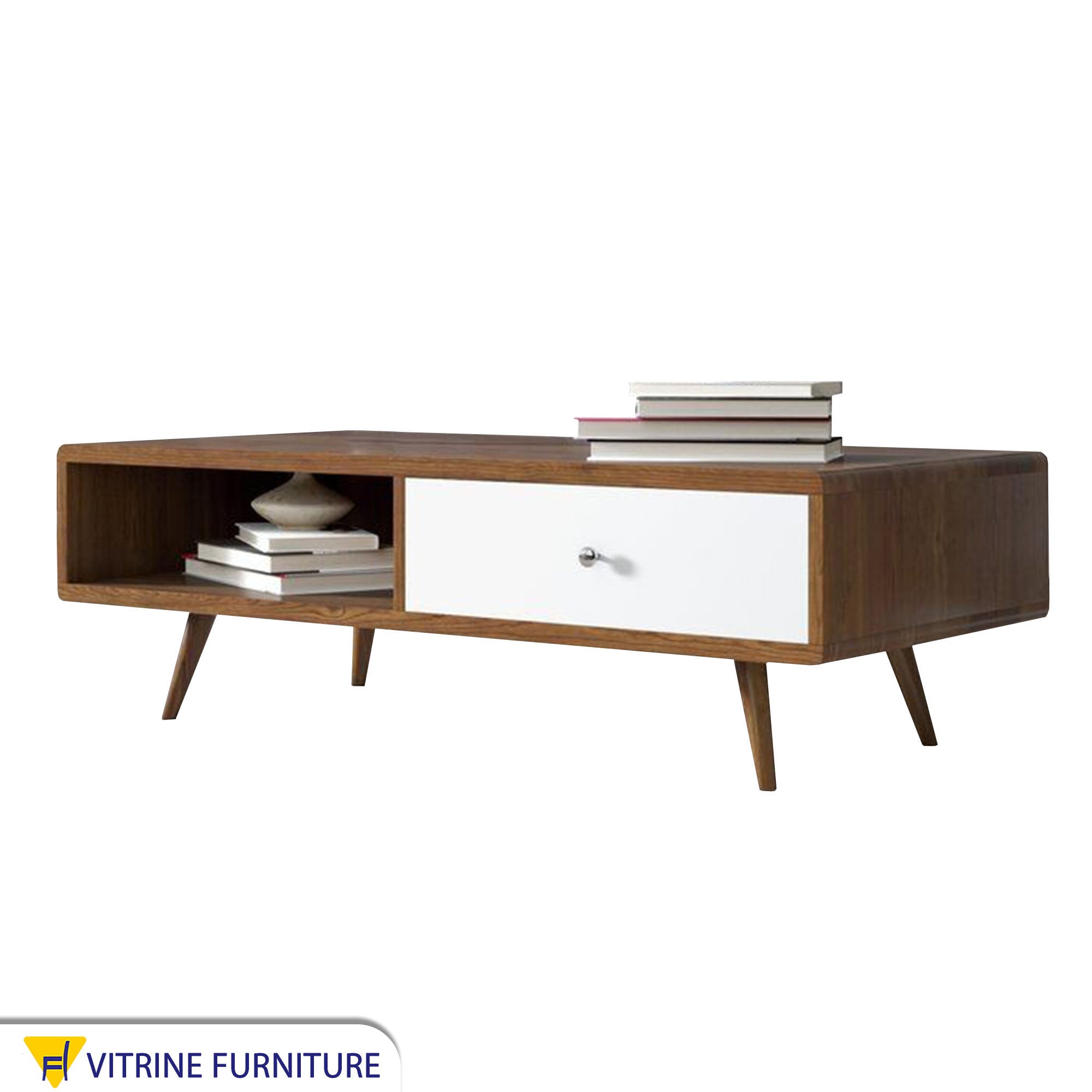 Center table with high slanted legs
