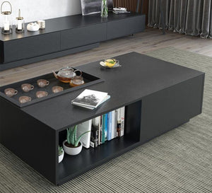 Dark grey rectangular table