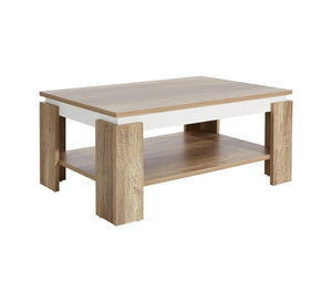 Wooden beige rectangular table