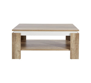 Wooden beige rectangular table