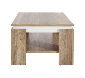 Wooden beige rectangular table