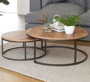 Two nested circular tables