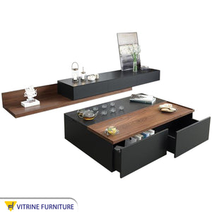 Central table and modern TV unit