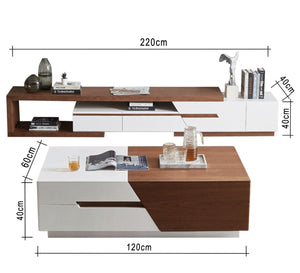 TV unit and table that you can open