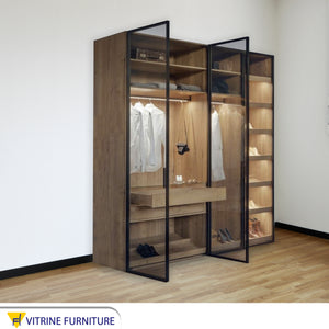 Large Cupboard with Elegant Display Storage