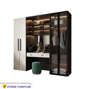 Elegance Living Versatile Middle Dressing Table Wardrobe