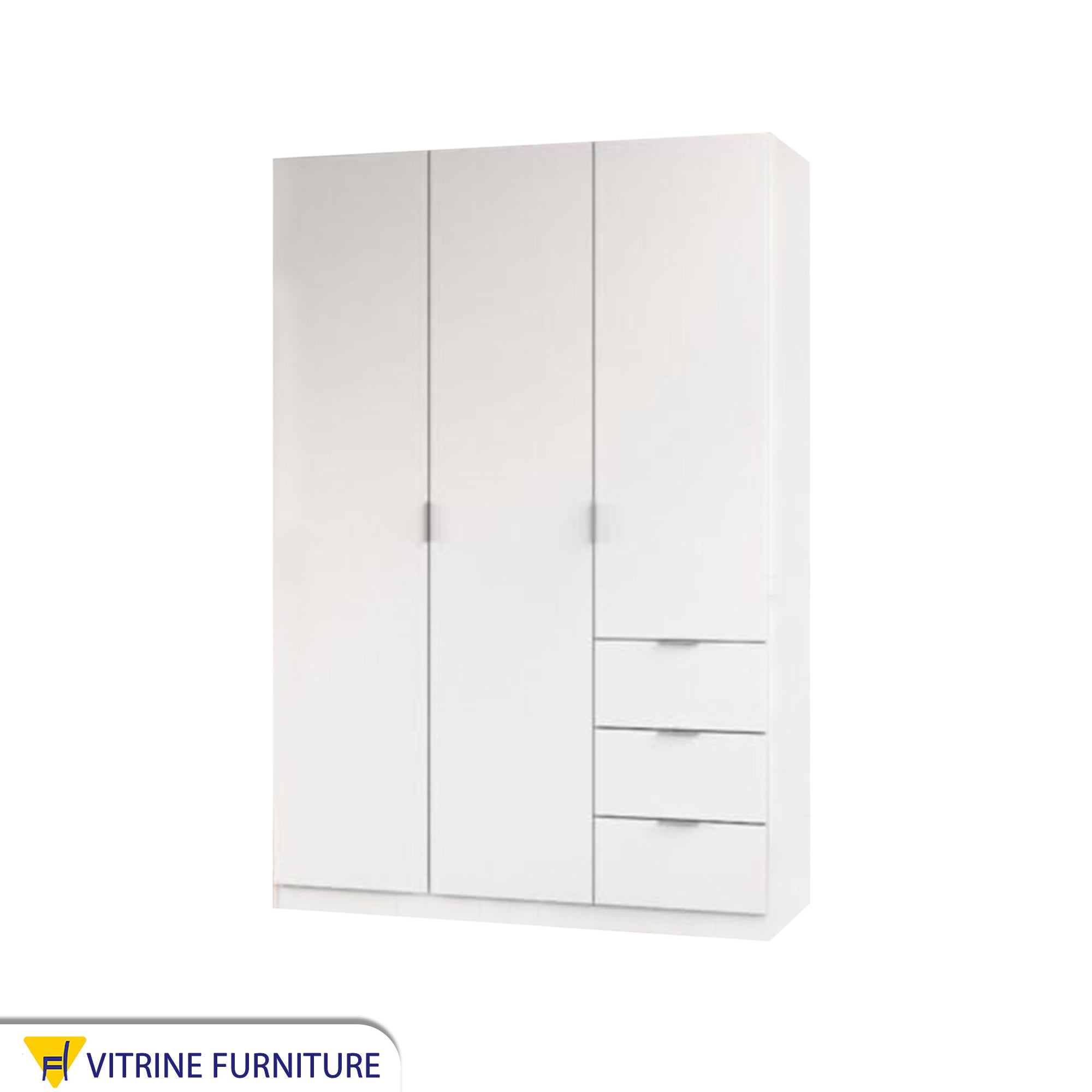 Modern White Wardrobe in Sleek & Spacious Design