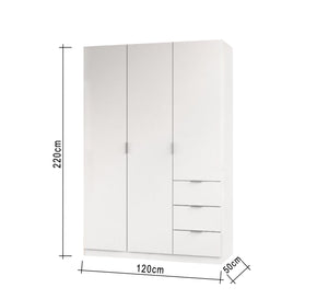 Modern White Wardrobe in Sleek & Spacious Design