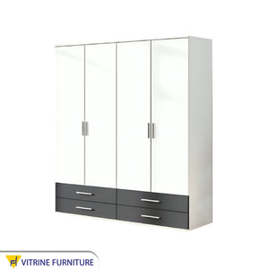 Large Black & White Wardrobes Modern Storage