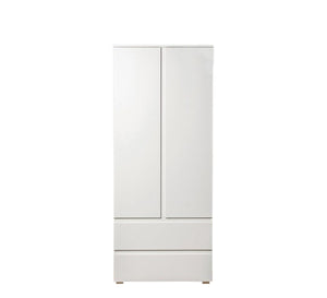 Sleek White Wardrobe for Stylish Kids