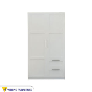 Elegance Home with White Cupboard and Sleek Ruled Handles