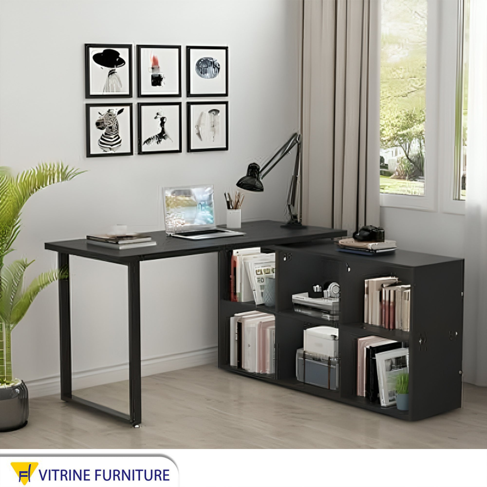 Black Desk: Multifunctional & Stylish Design