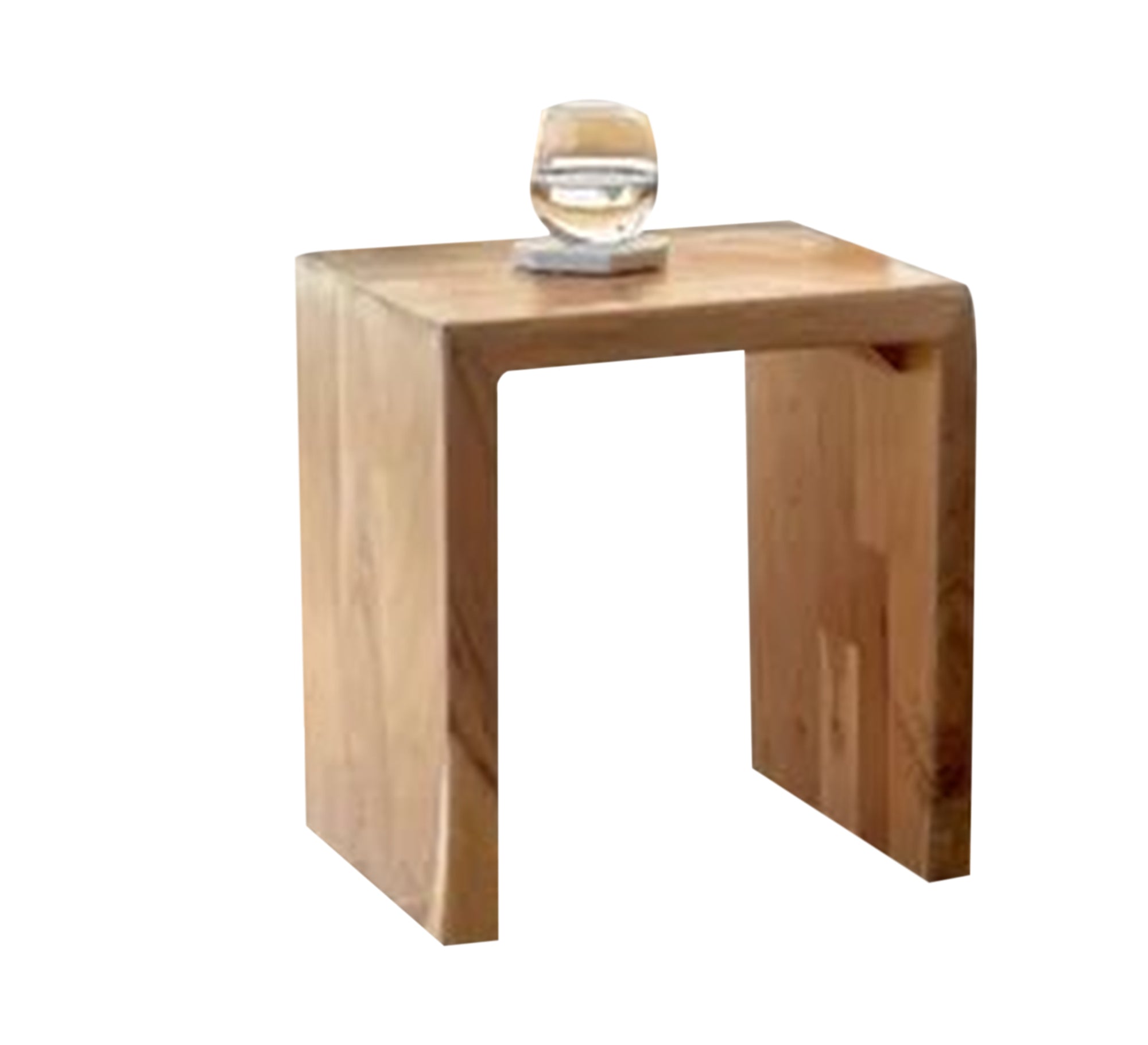 2 nested U-shaped side tables