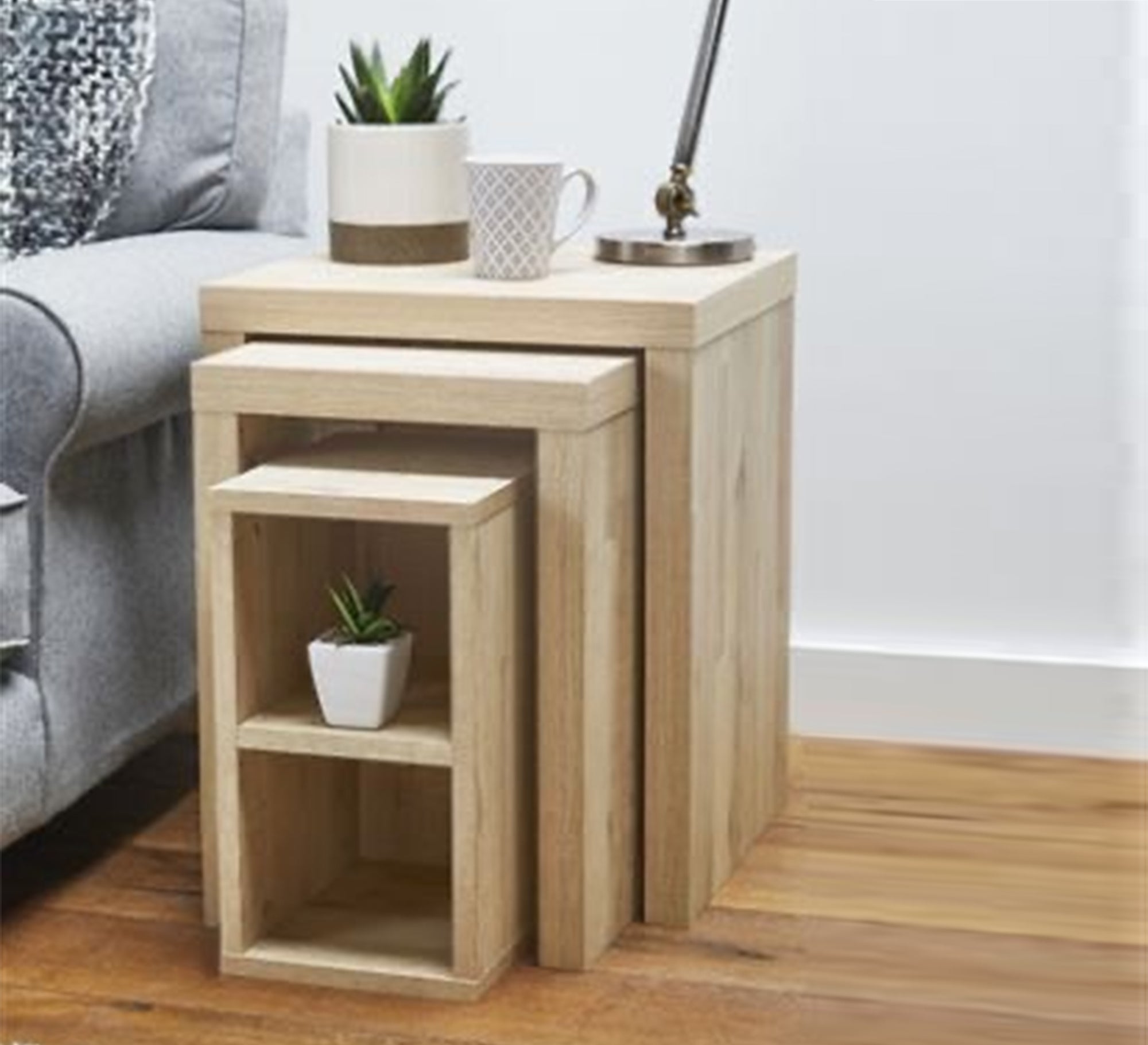 3 nested side tables