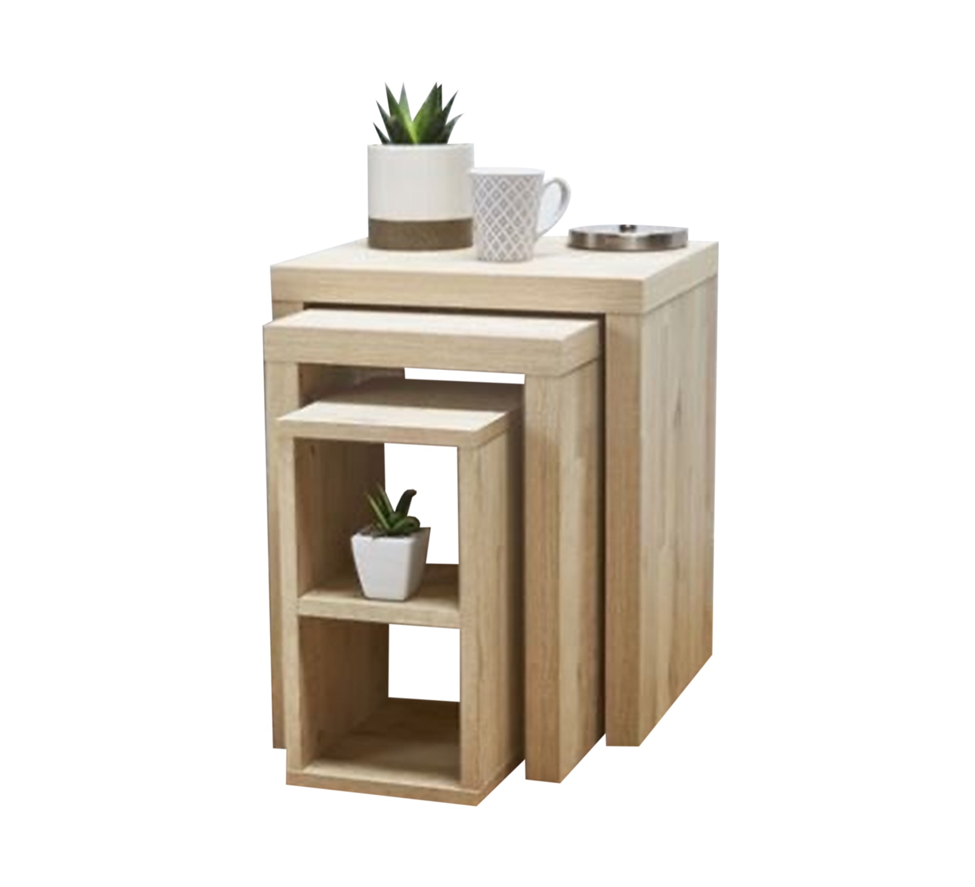 3 nested side tables