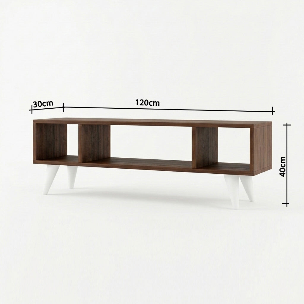 TV unit with open shelves