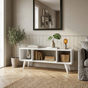 TV unit with open shelves