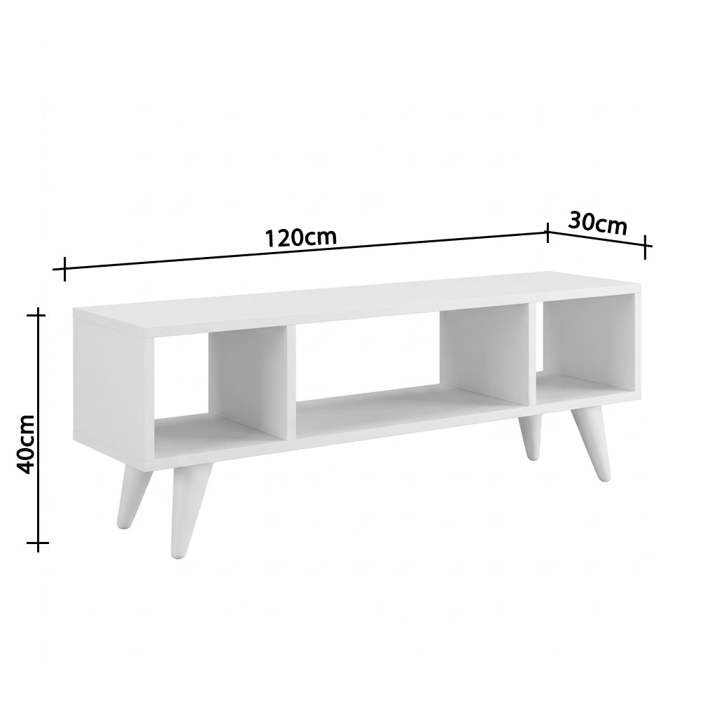 TV unit with open shelves