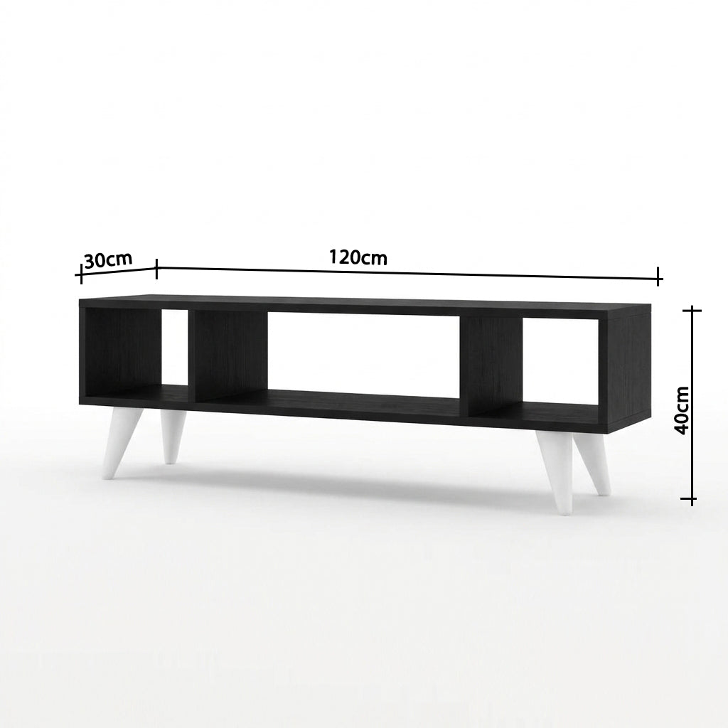 TV unit with open shelves