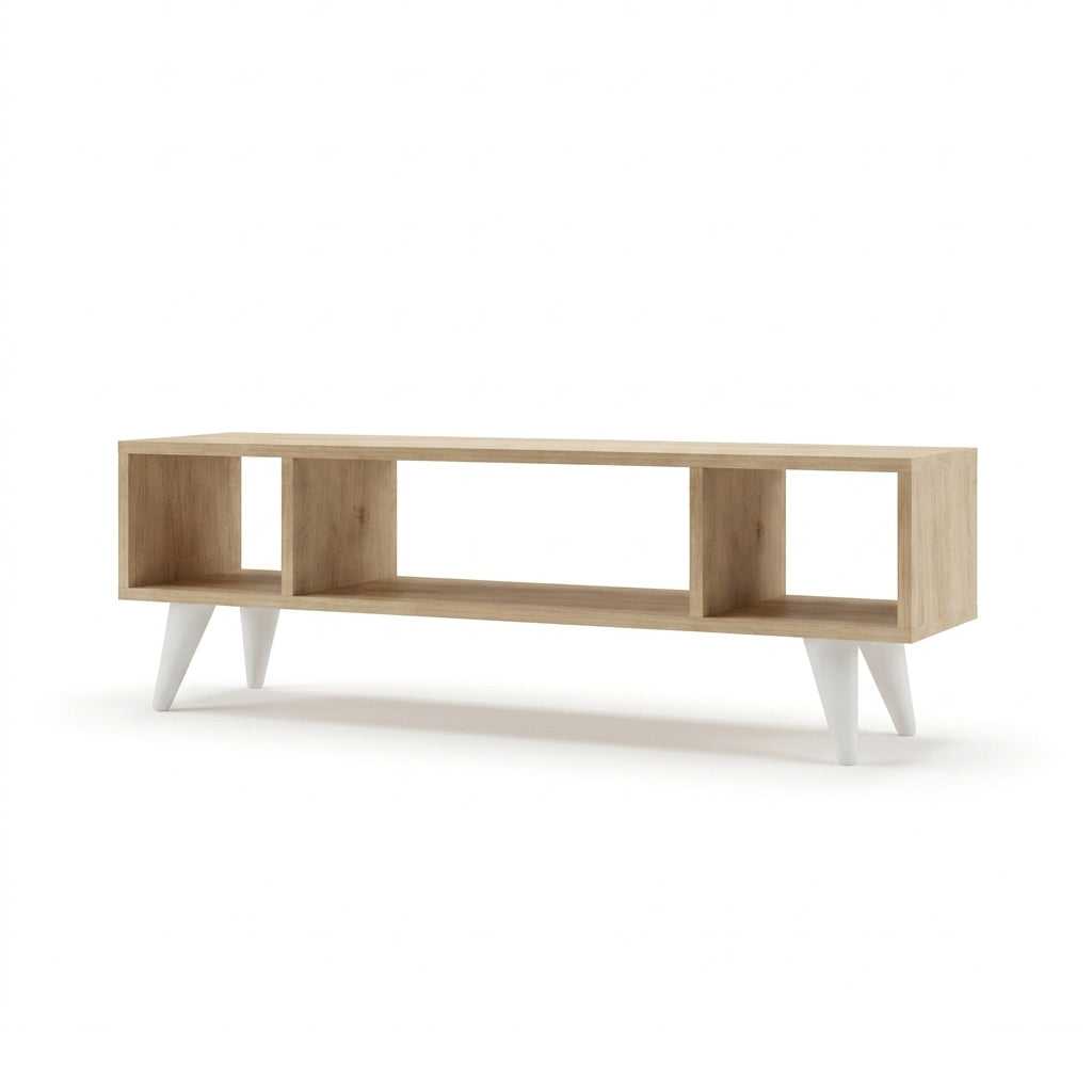 TV unit with open shelves