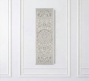 Carved wooden plaque for wall decoration