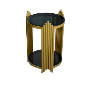 Small coffee table in black and gold