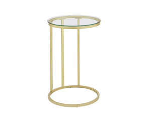 Gold coffee table for small spaces