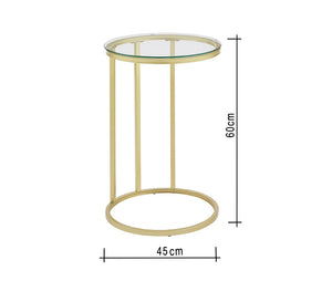 Gold coffee table for small spaces