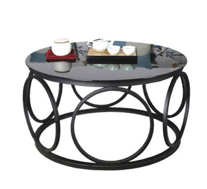 Circular table in black