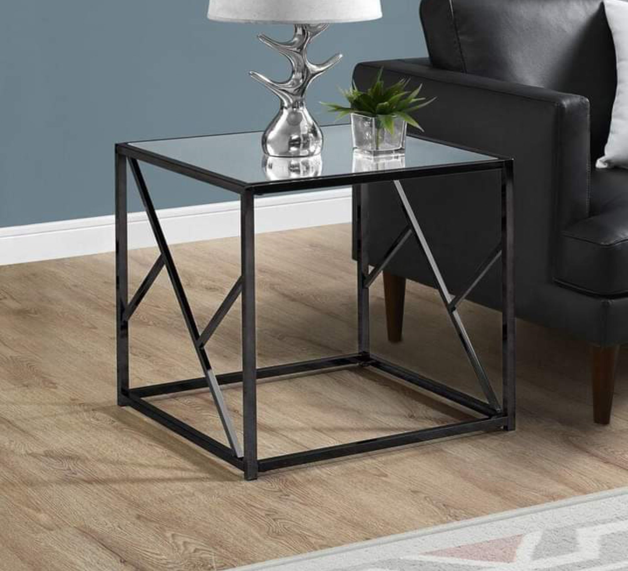 Side table with modern design