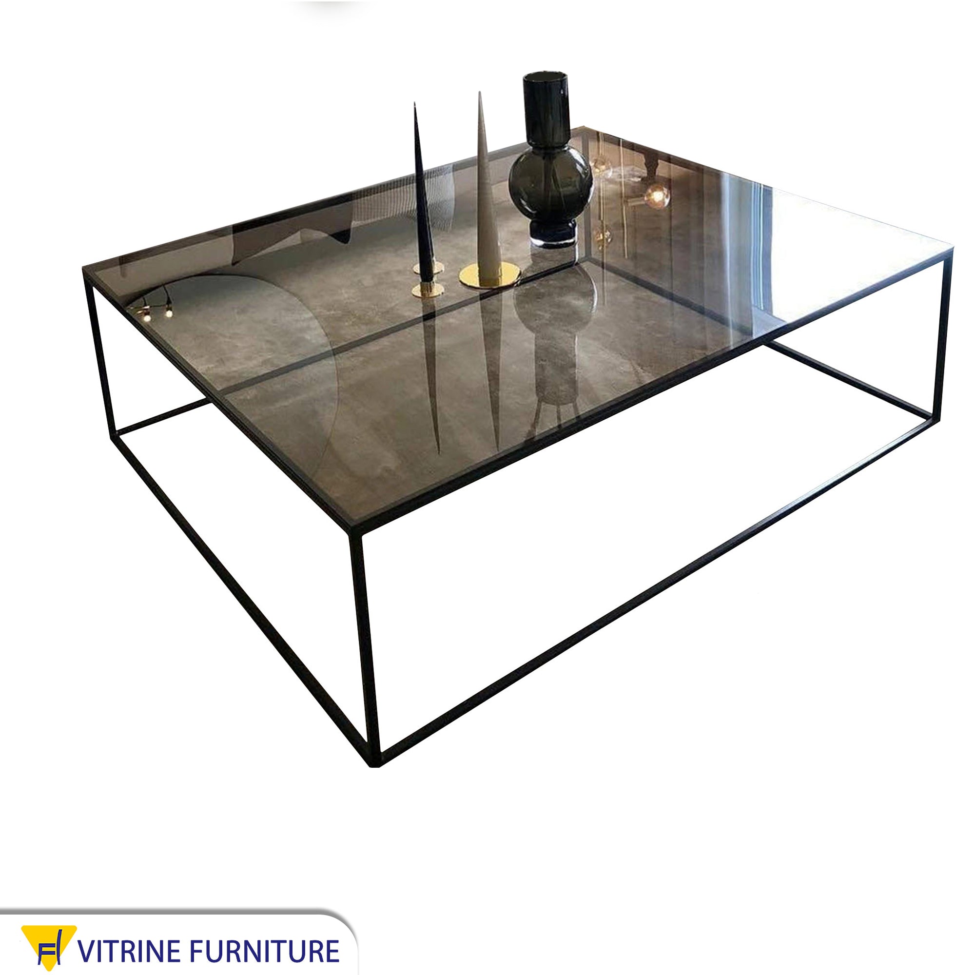 Large black table for the living room