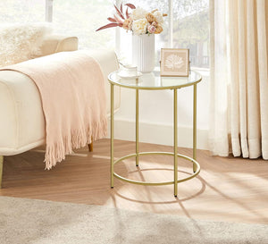 Side table with a circular structure