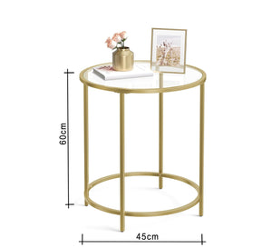 Side table with a circular structure