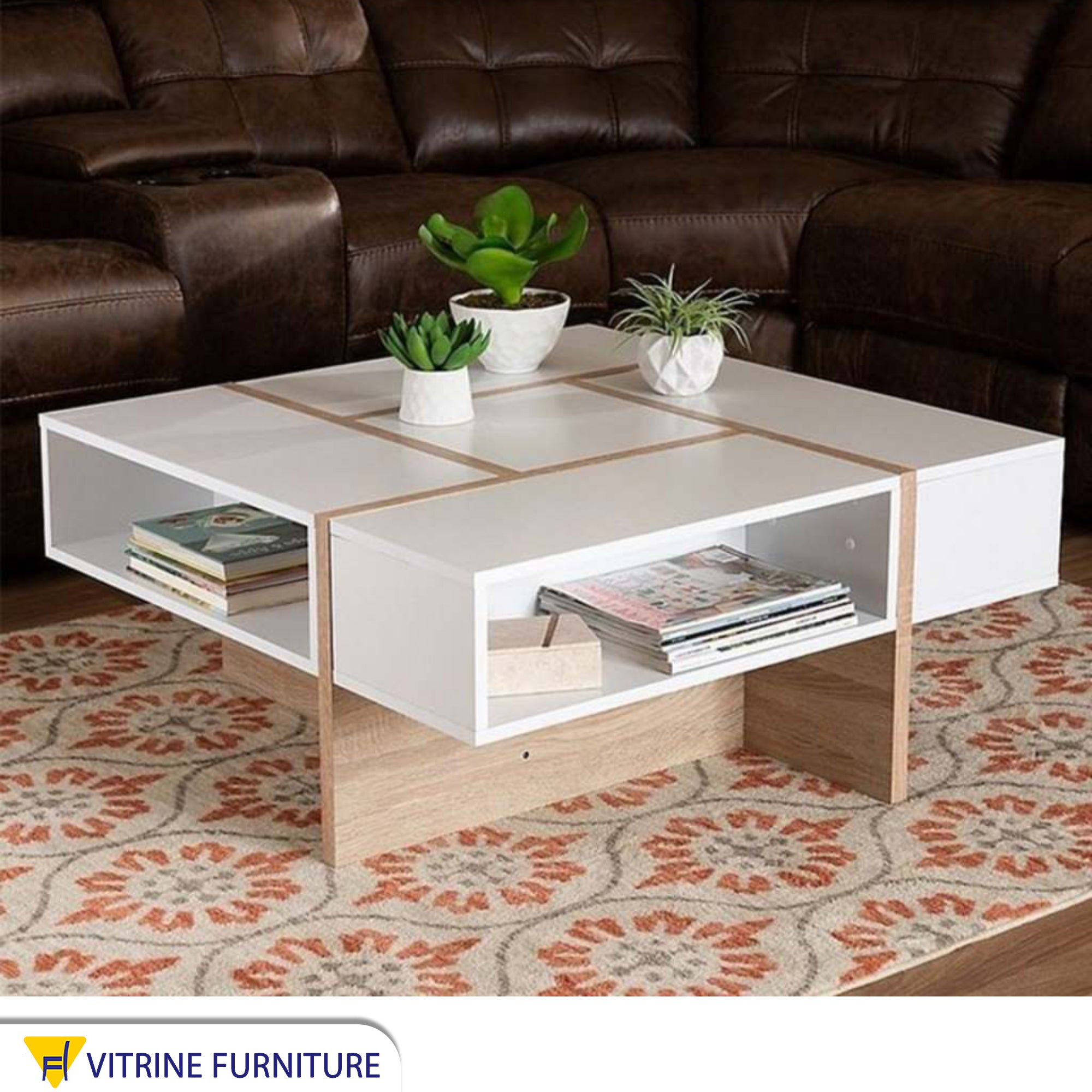 Cube-shaped center table