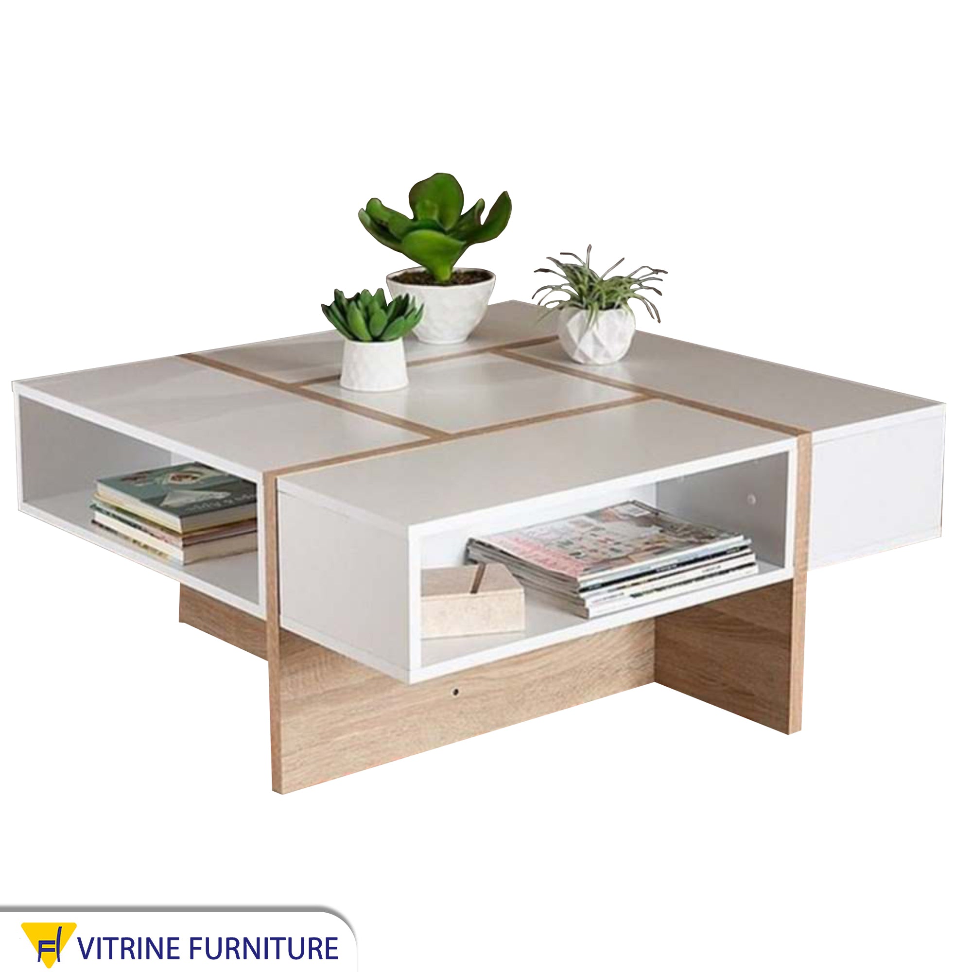 Cube-shaped center table