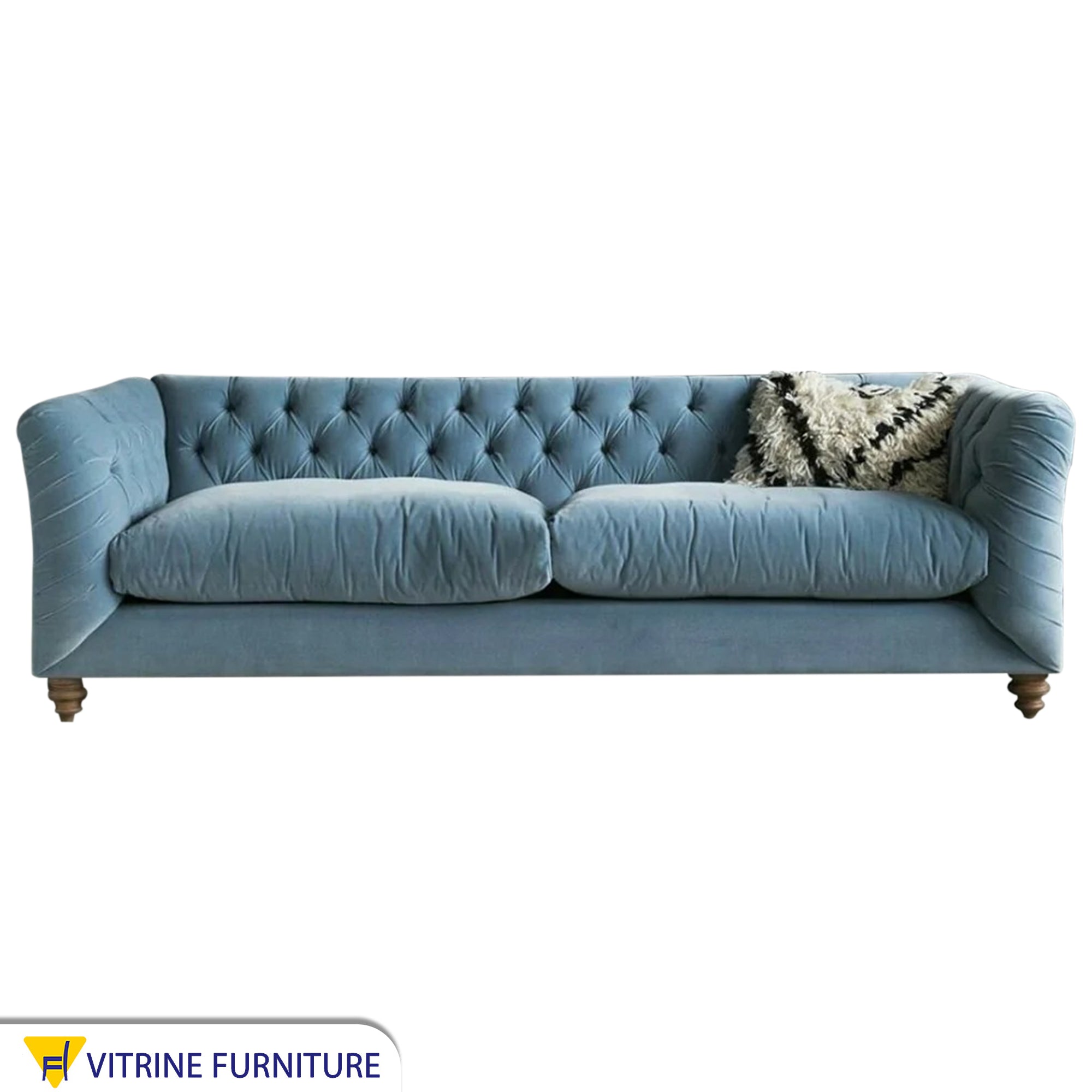 Baby Blue sofa for elegant living
