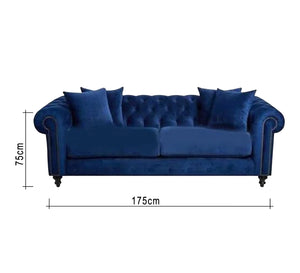 Navy blue sofa