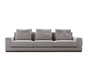 A sofa with three sections