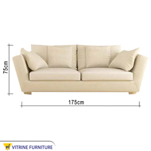 Sofa with reclining armrests