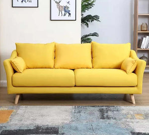 Lemon Yellow Sofa - Vibrant, Stylish, Comfortable