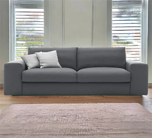 Grey sofa with two seats