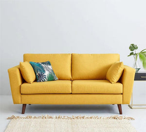 Yellow Couple Sofa: Cozy, Stylish, Vibrant Comfort