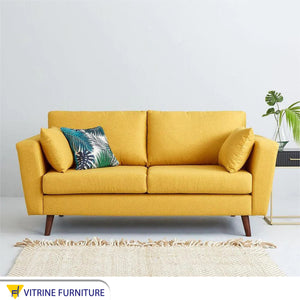 Yellow Couple Sofa: Cozy, Stylish, Vibrant Comfort