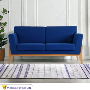 Navy blue sofa