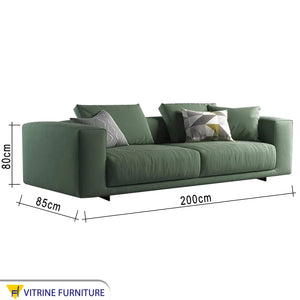 Olive color sofa